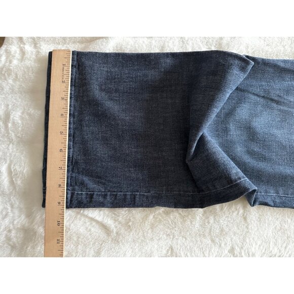 Cold Water Creek Jeans 14 Natural Fit Wide Leg Dark Wash - Picture 6 of 9